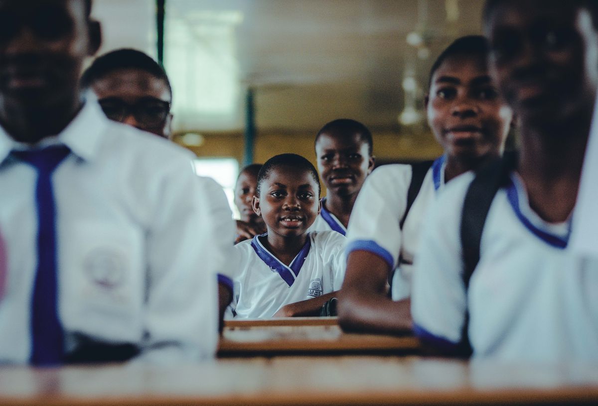 Nigerian students in a classroom